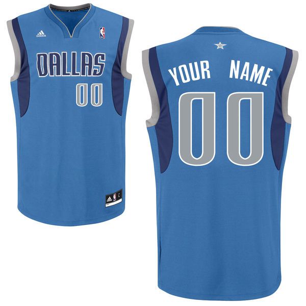 Men Adidas Dallas Mavericks Custom Replica Road Royal NBA Jersey->customized nba jersey->Custom Jersey